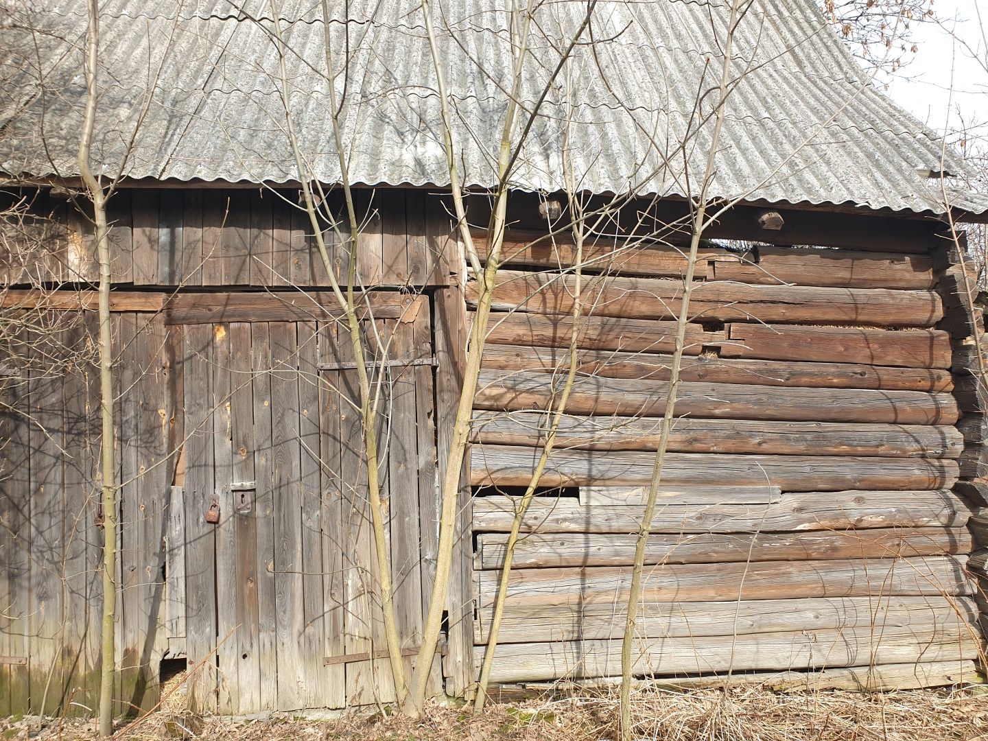 Stara Stodoła stare deski stare drzewo bale