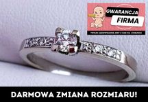 Złoty Pierścionek z Certyfikowanymi Diamentami  Próba: 585