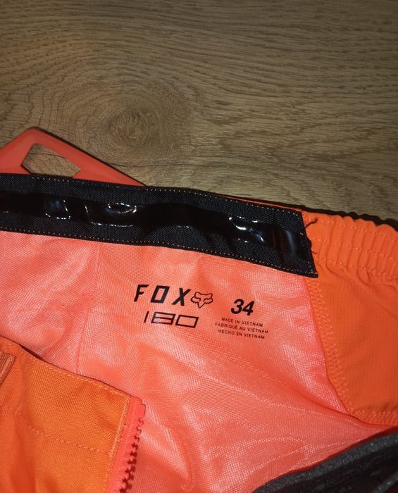 Spodnie fox 180 pomarańczowe