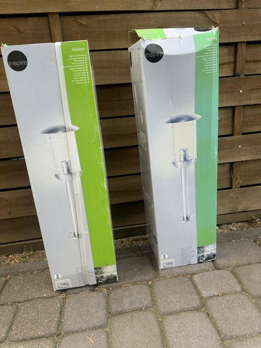 2 x lampa ogrodowa Inspire Harvey 60 cm stal nierdzewna nowa