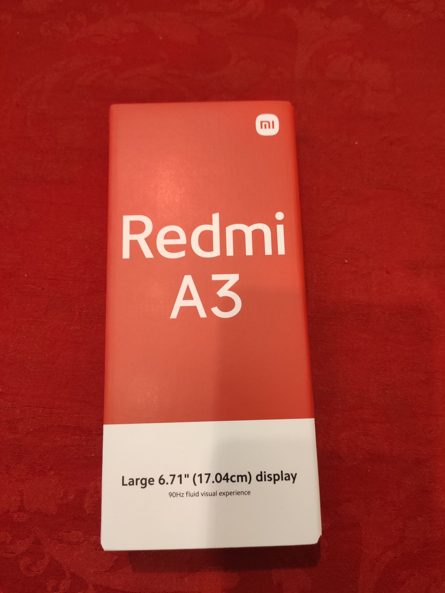 Redmi A3 3/64GB  disponível em azul e Black