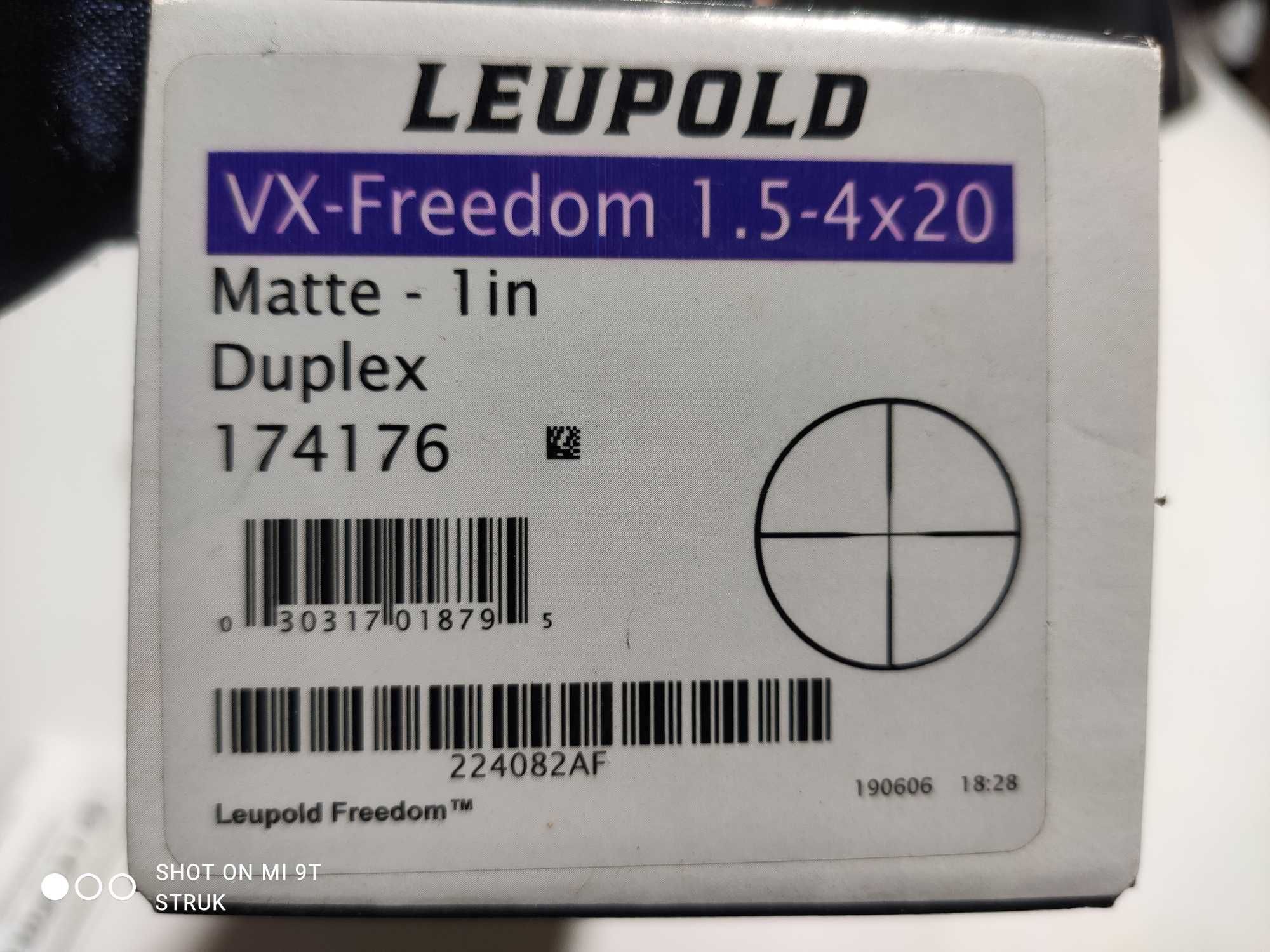 Приціл оптичний LEUPOLD VX-Freedom 1.5-4x20 сітка Pig-Plex + Кільця