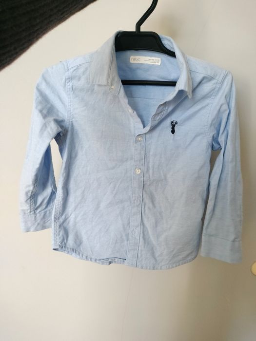 Błękitna koszula next dla chłopca 98