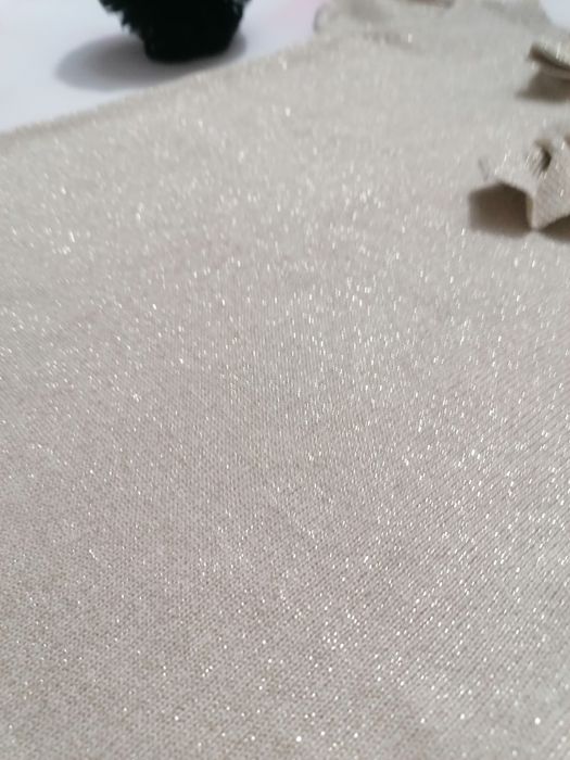 Sukienka tunika h&m ze złota nitka legginsy treginsy f&f jodelka