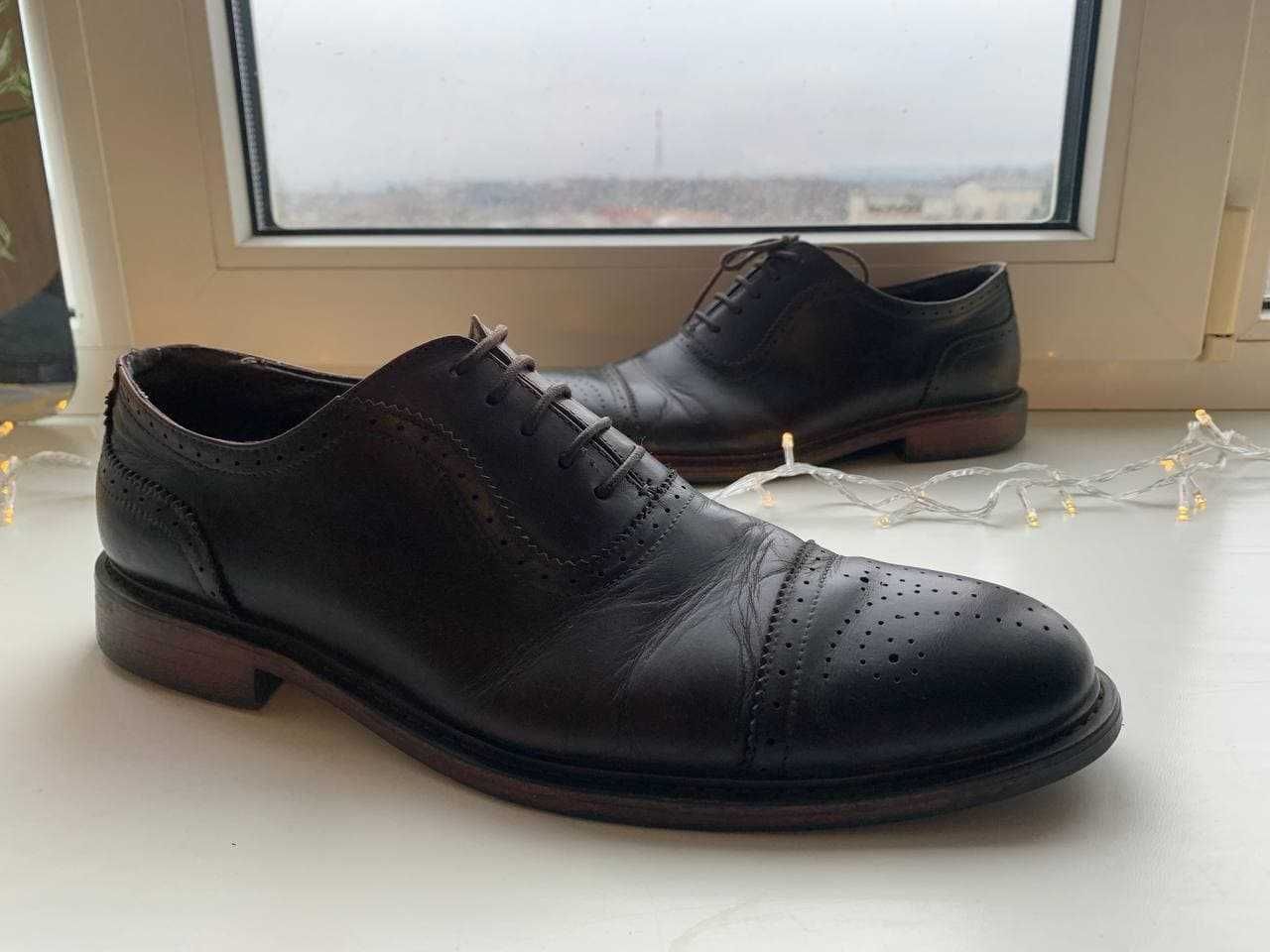 Туфли мужские темно-коричневые 43