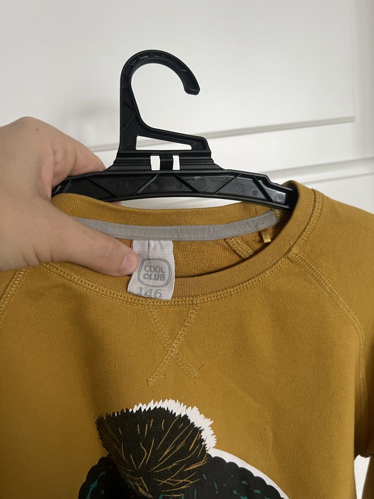 Bluza bawełniana Cool Club musztardowa 146 cm dla dziecka 10 lat