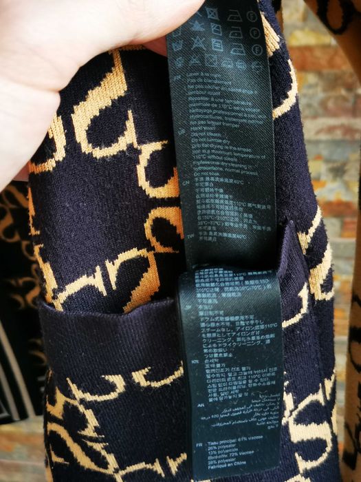 Кардиган Sandro Paris Monogramm Reversible oversized cardigan оригінал