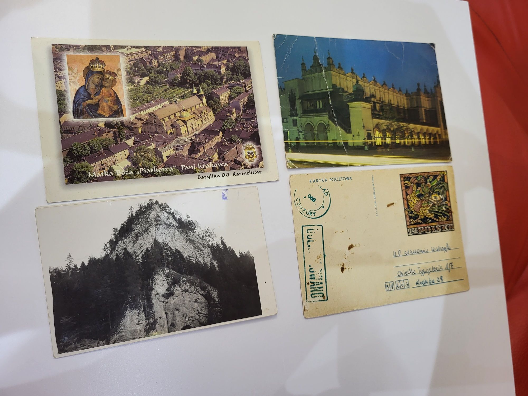 5 pocztówek retro vintage Kraków