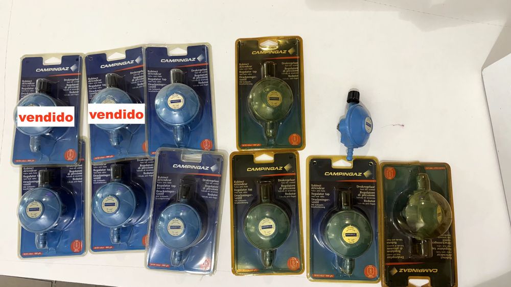 Redutores Campingaz NOVOS para botijas de 1, 2 e 3 kg de gás butano