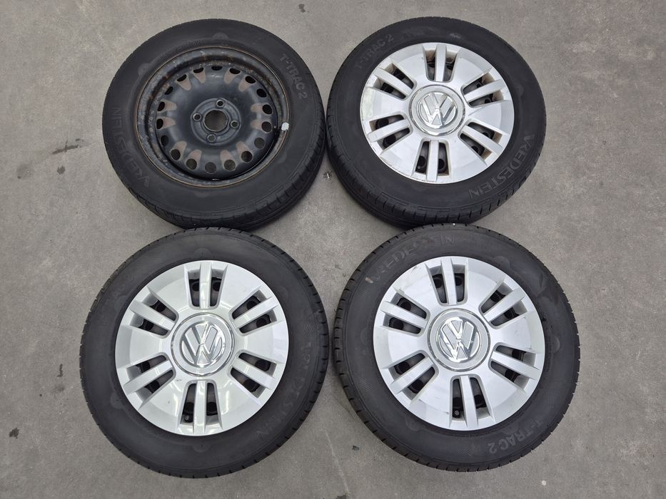 Felgi stalowe z oponami VW UP! Citigo Mii 4x100 14" 175/65 ET35 6mm