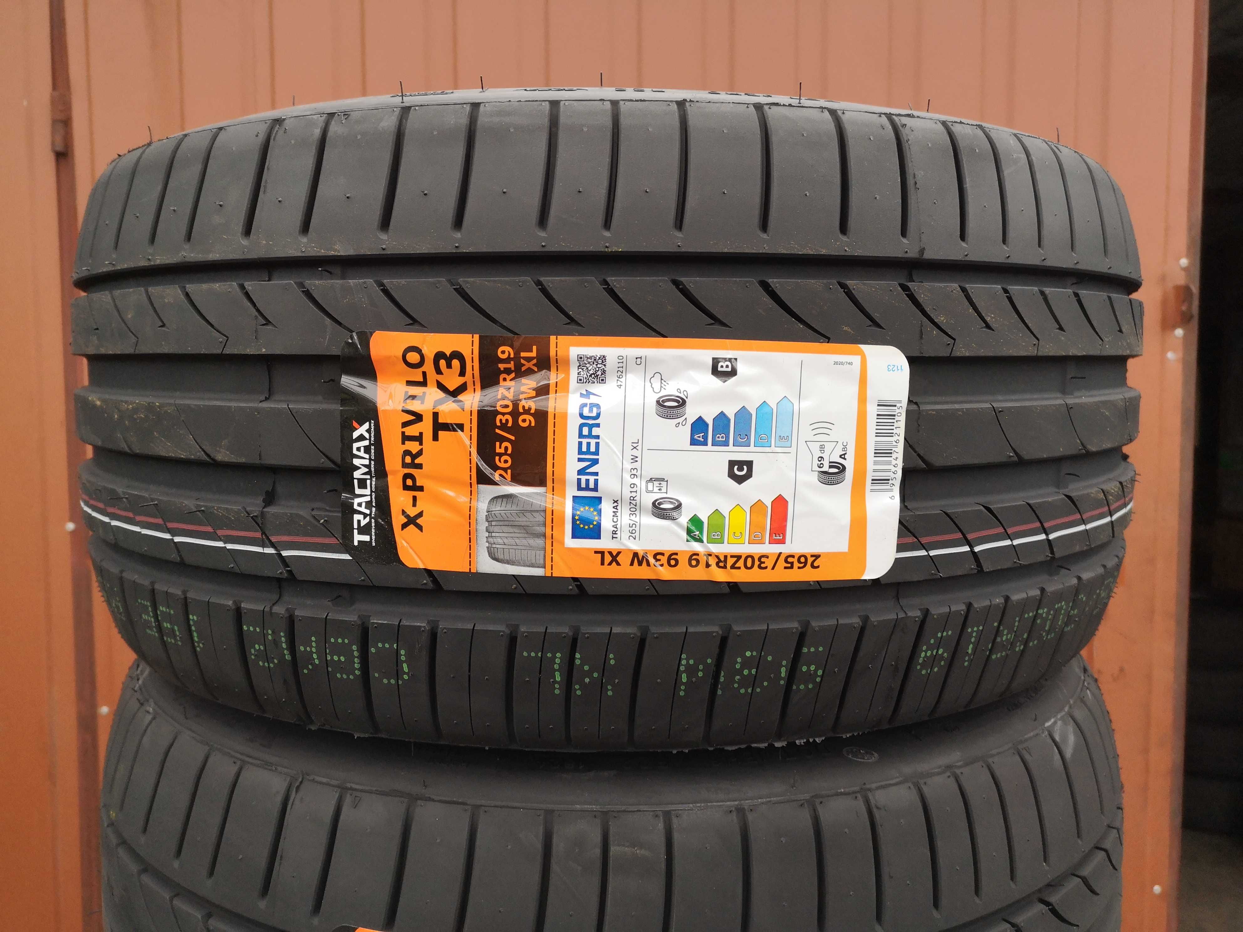 265/30 R19 93W XL - Tracmax X-Privilo TX-3 (8 sztuk) NOWE