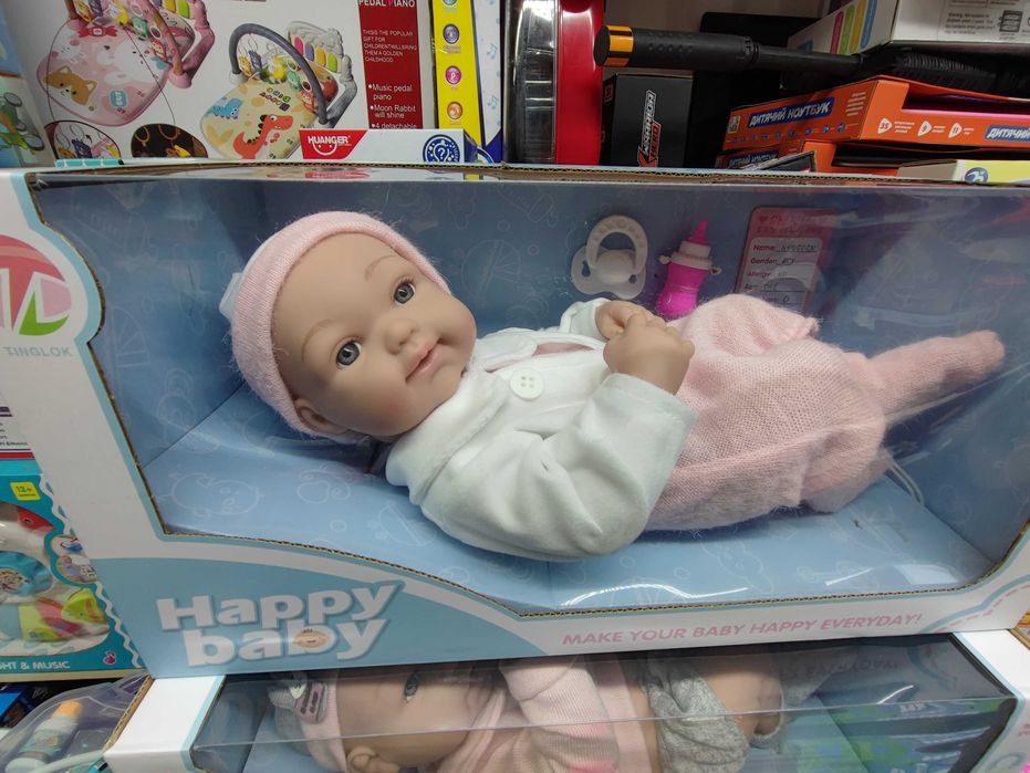 Пупс типу Реборн з Німеччини як живий вініловий reborn скляні очі