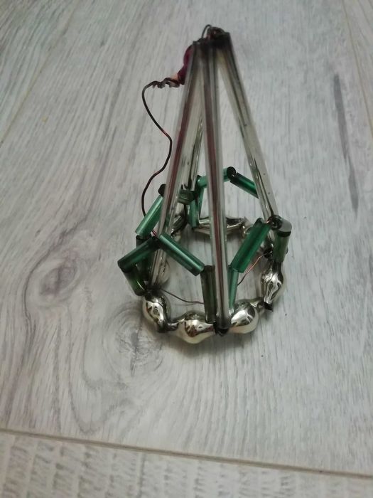 Игрушка на елку, стеклярус, ссср