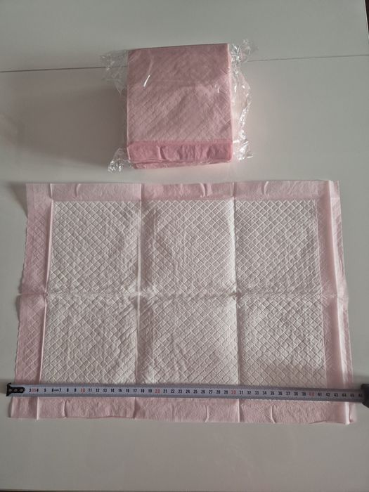 Podkłady chłonne higieniczne różowe 20 sztuk 33 × 45 cm