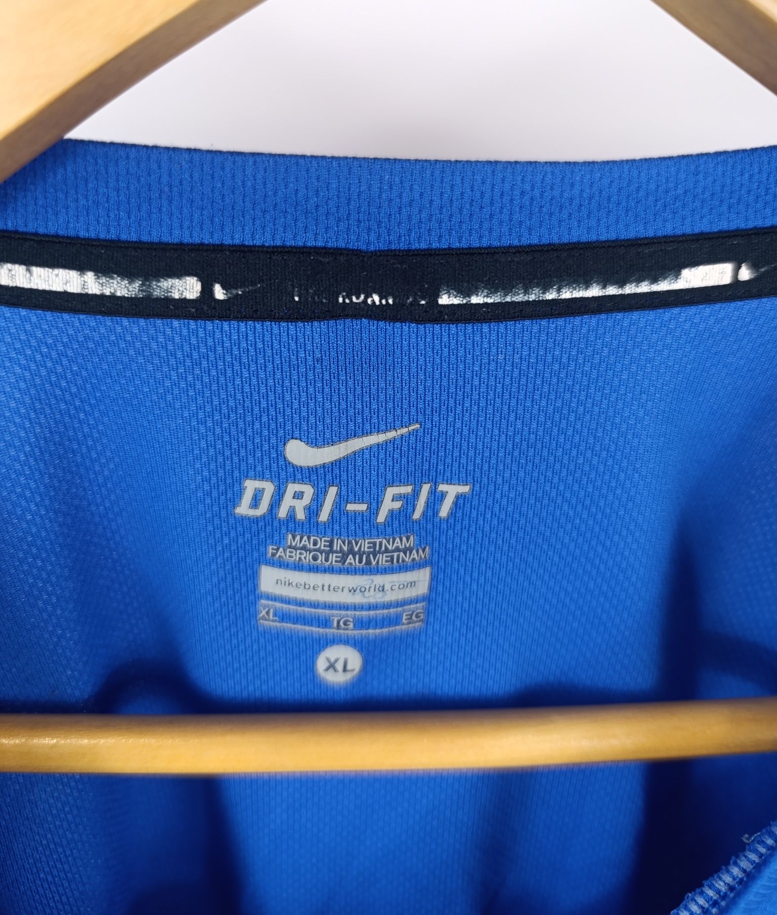 Nike męska cieńka bluzka sportowa koszulka t-shirt z długim rękawem dr