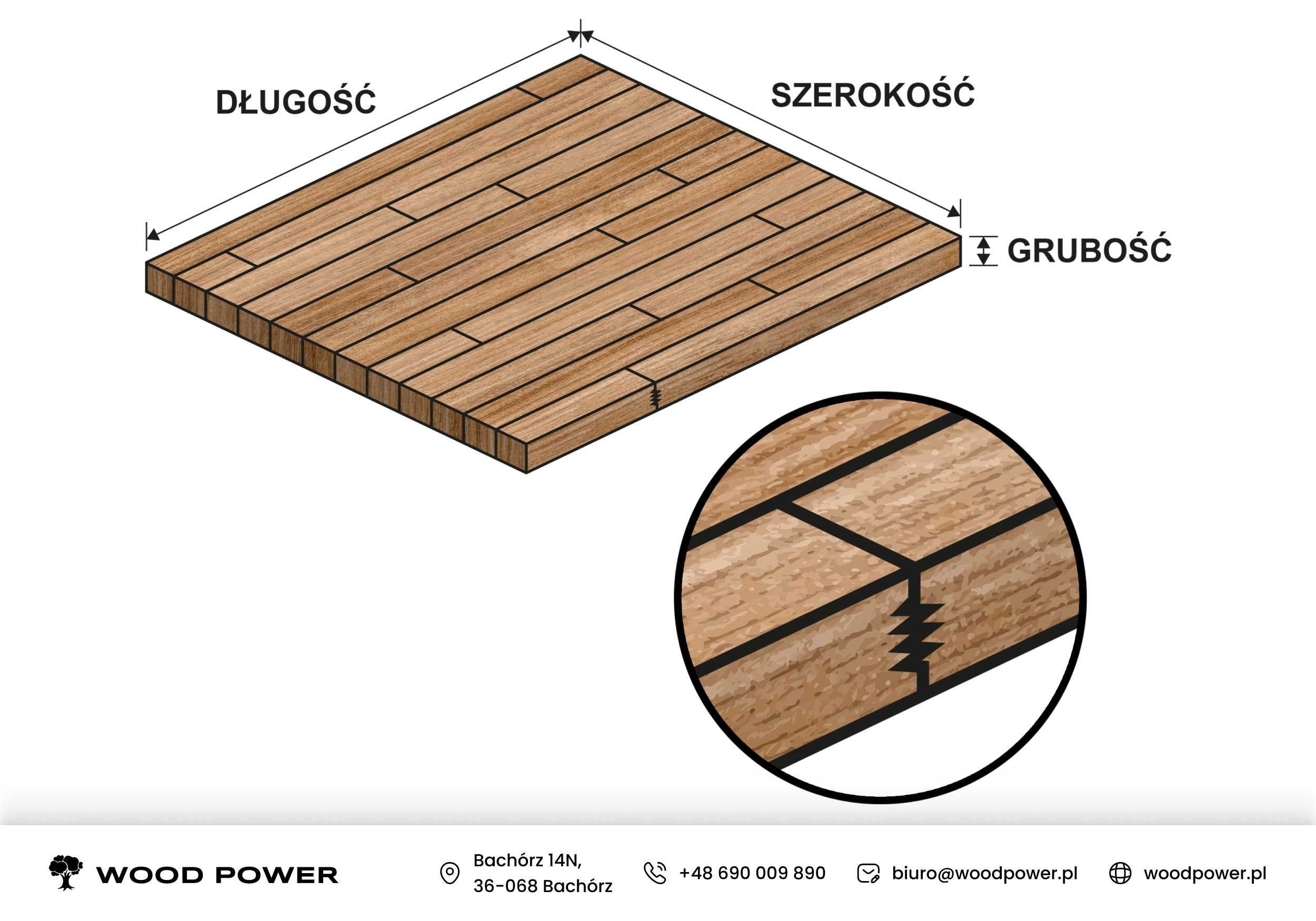 Blat dębowy mikrowczep surowy 140cm x 70cm x 4cm