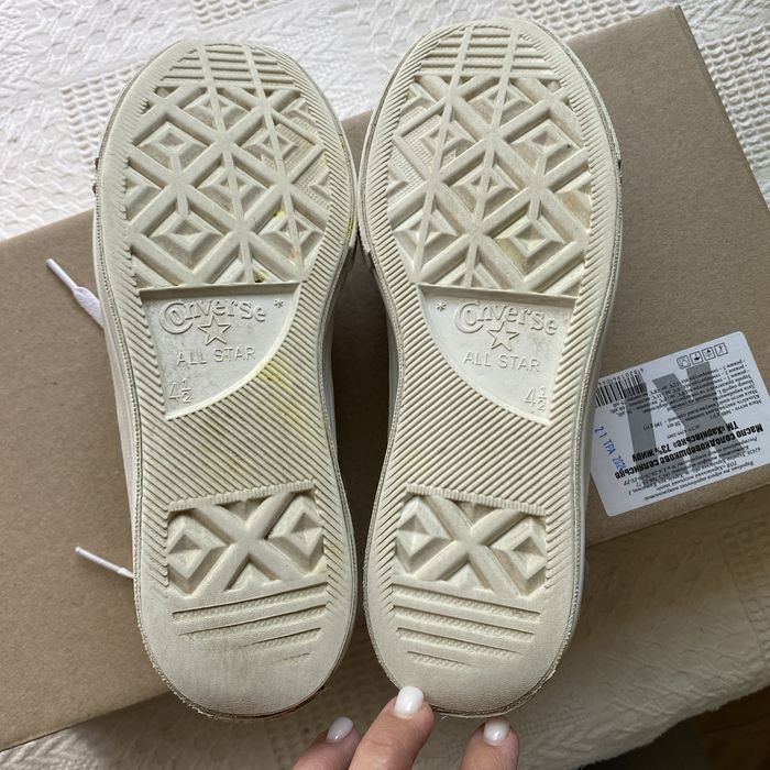 Конверсы converse высокие кеды 37 размер белые