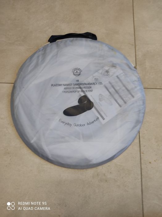 Plażowy namiot samo rozkładający 1os