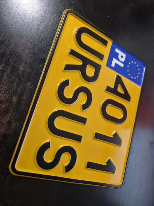 Tablica Kolekcjonerska URSUS 4011 żółta