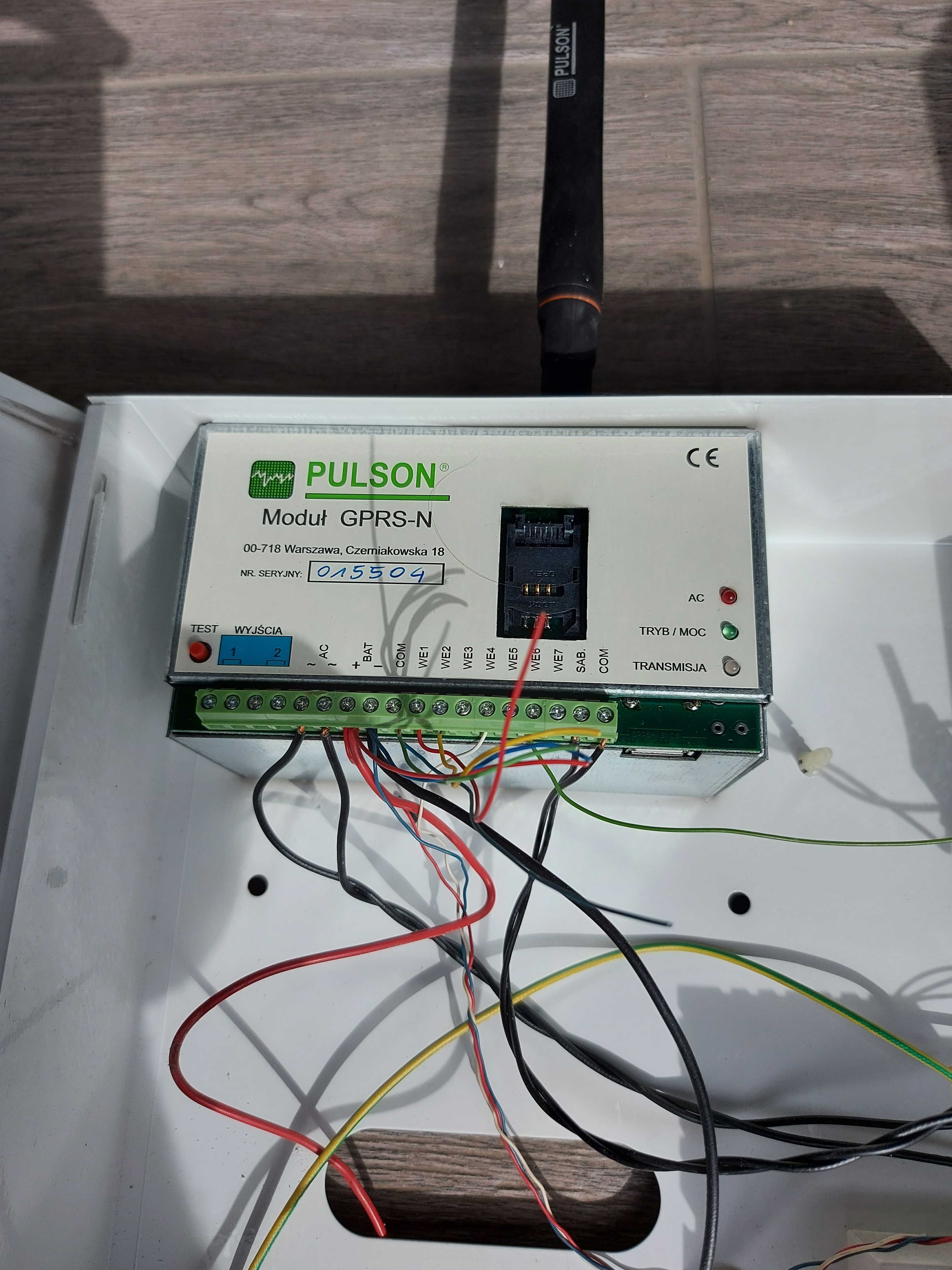 młotek PULSON GPRS-N moduł monitoringu SMS GSM + antena