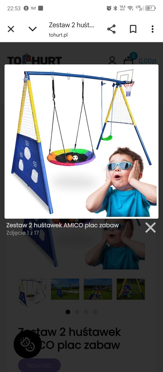 Sprzedam nową huśtawkę