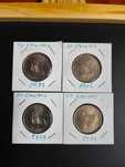 lote 4 moedas 10 escudos datas dif.