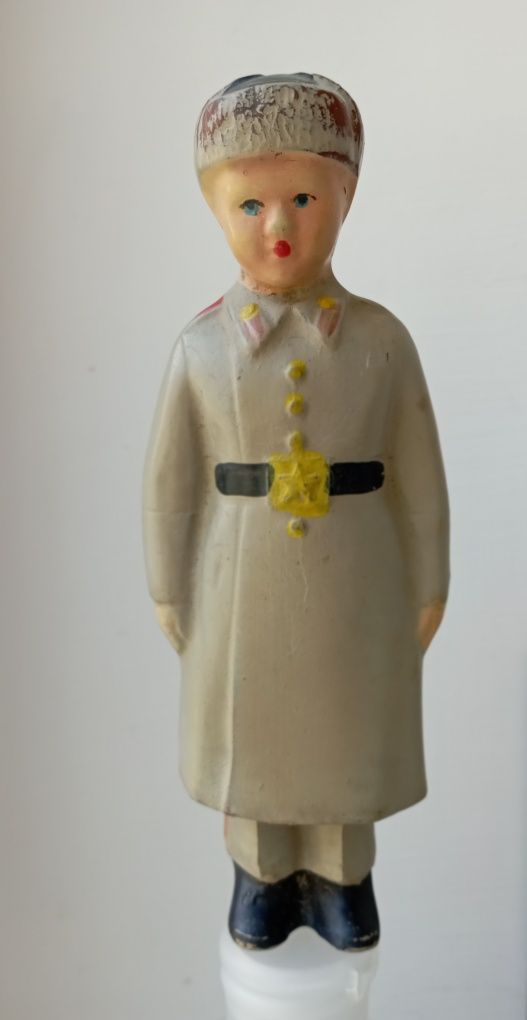Солдат старовинна гумова іграшка кукла лялька 40-50р СССР
