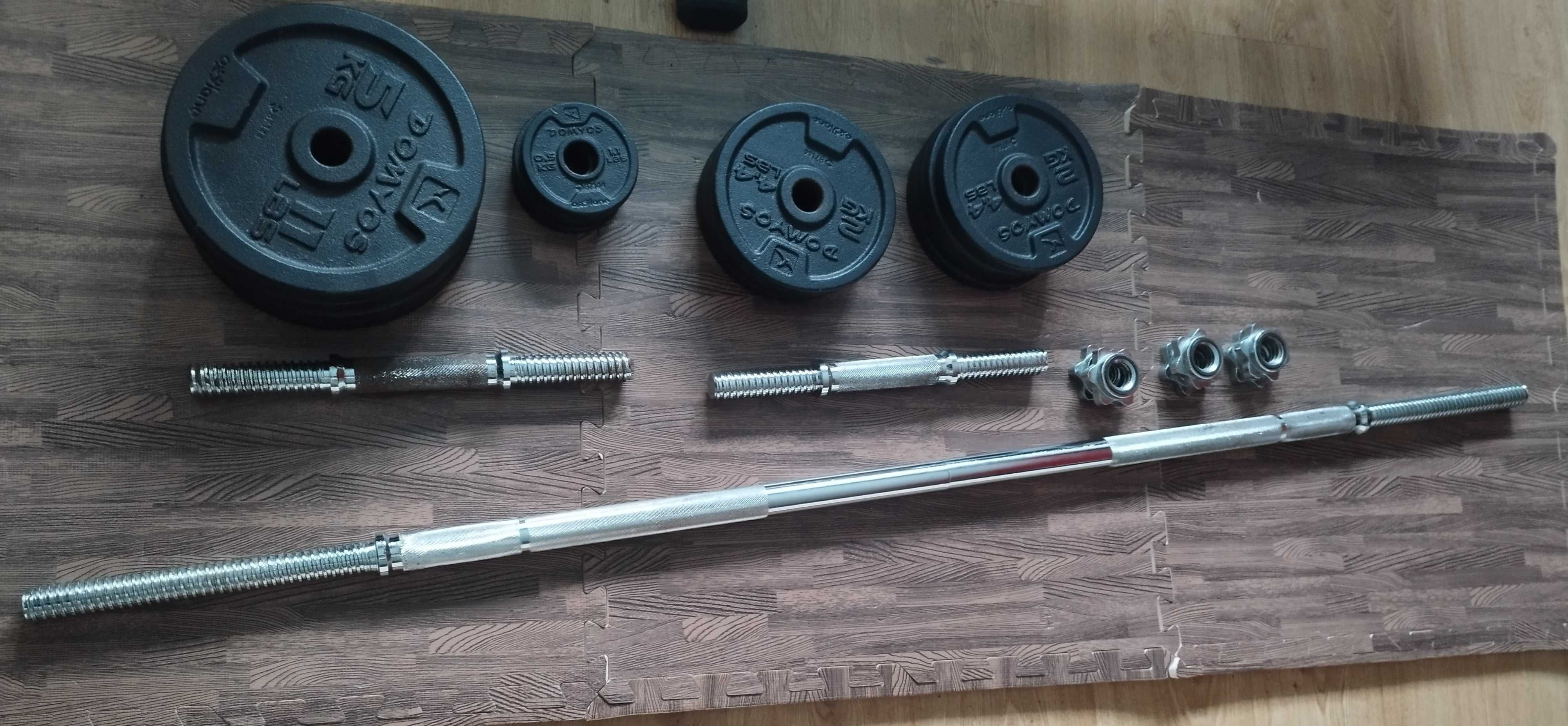 Kit Musculação 50 kg Domyos