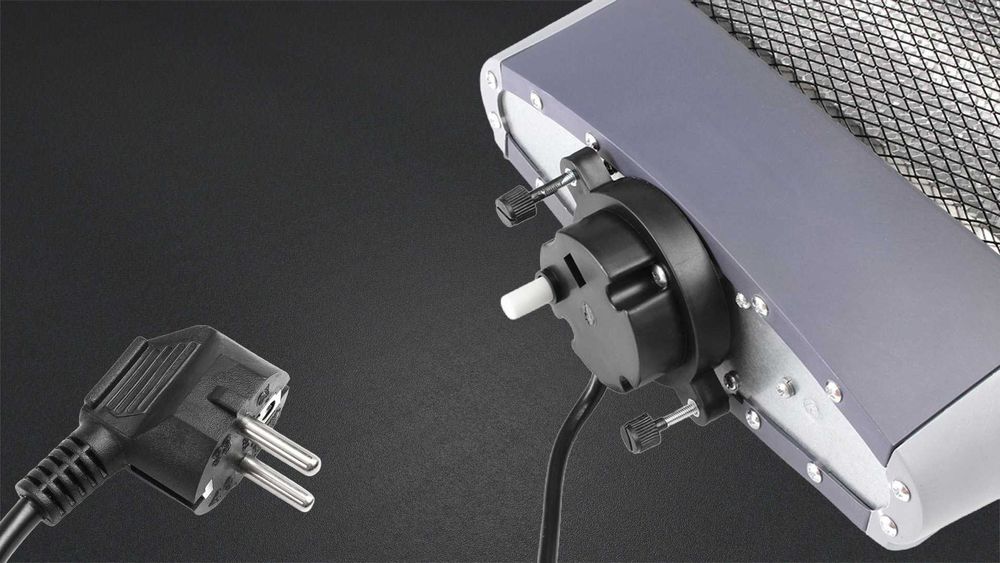 Обігрівач інфрачервоний галогенний Kitchin Plus з поворотом 1200 Вт