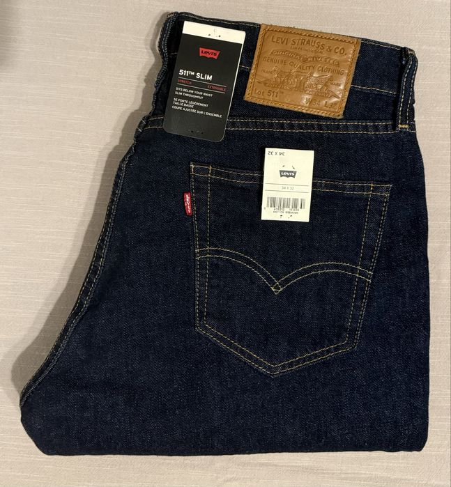 Spodnie Levis Premium 511 W34 L32 pas 92 - 94 nowe.