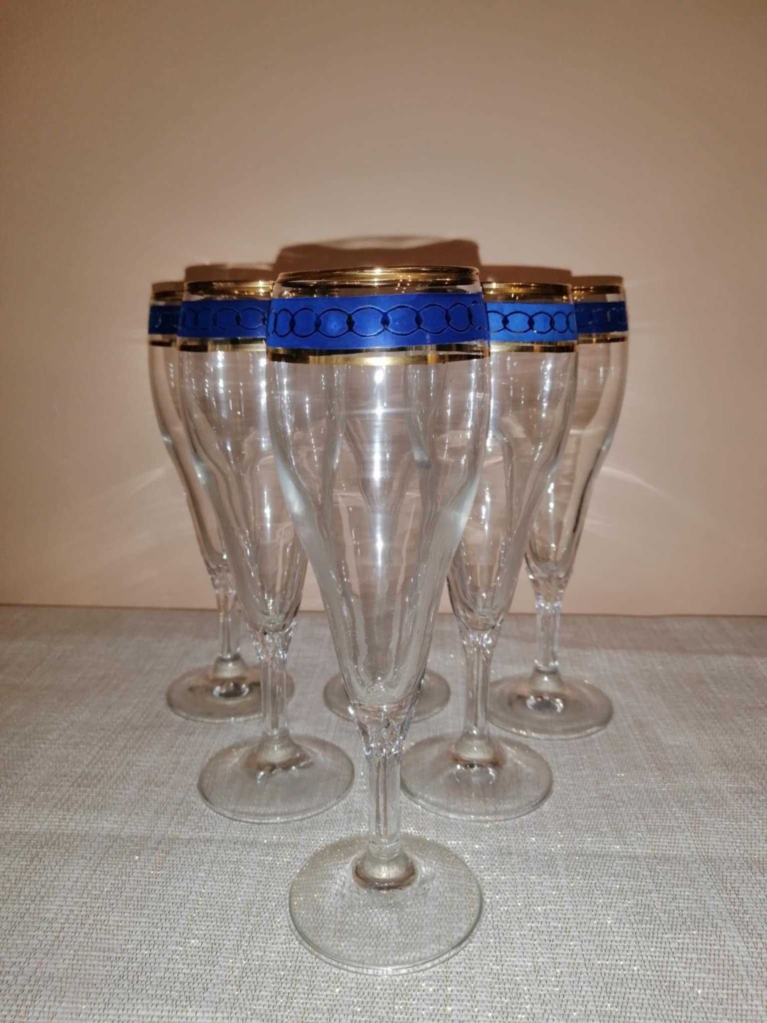 Conjunto 6 flutes bodas aniversário - bom estado