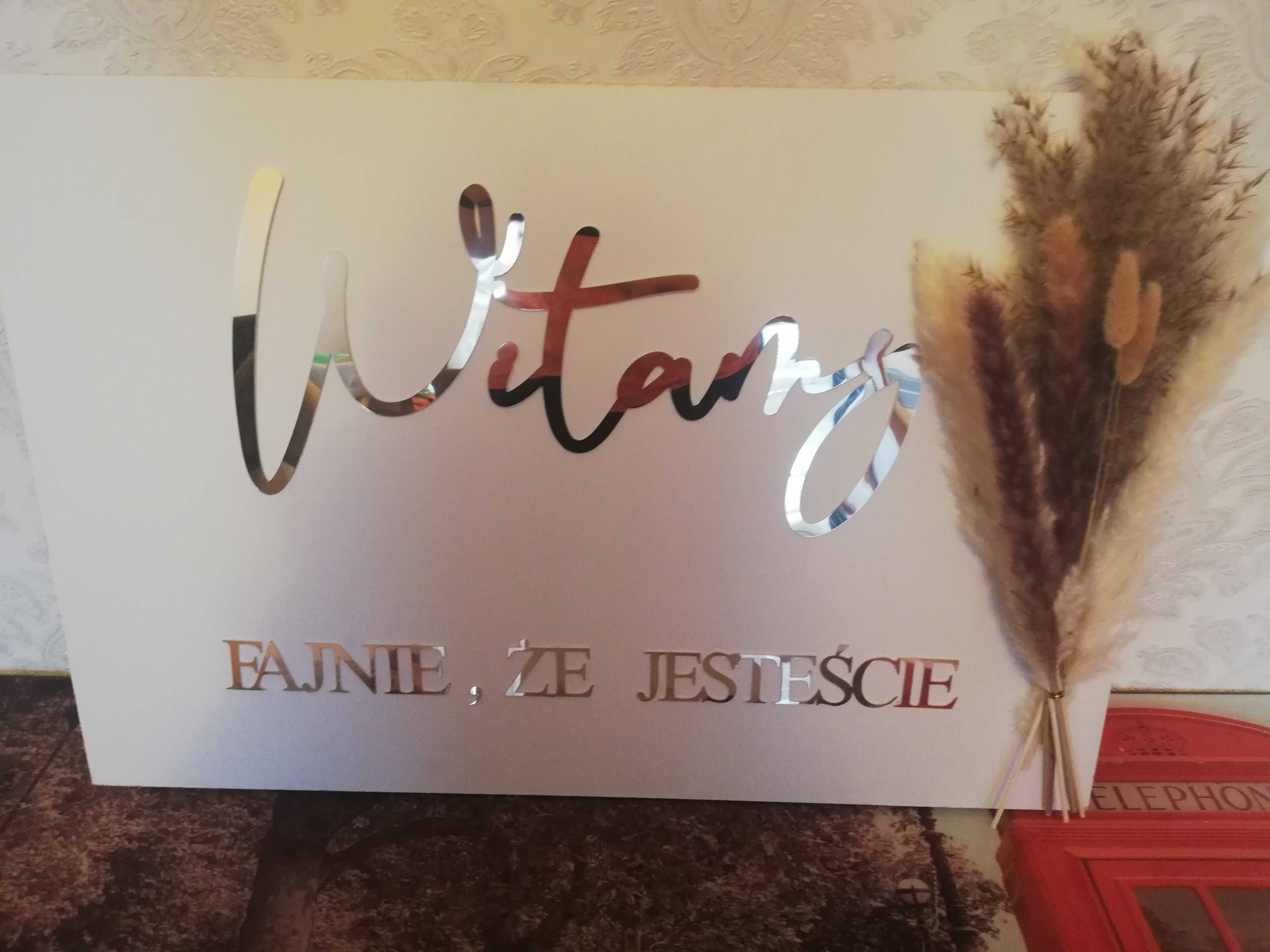 Baner powitalny tablica