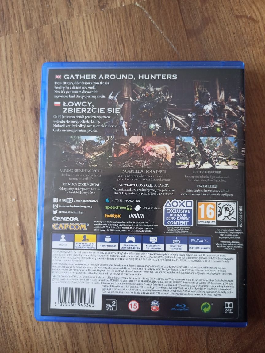 Gra na PS4 Monster Hunter