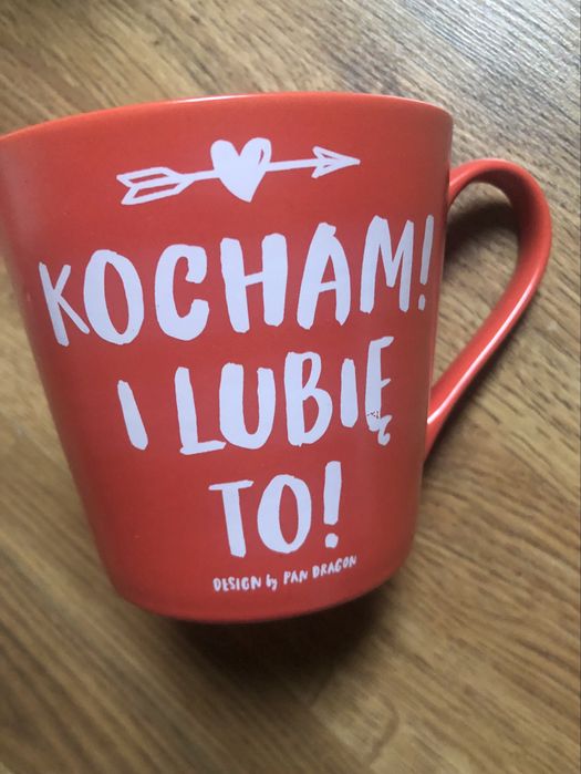Pan Dragon Czerwony kubek Amore Mio Kocham i Lubię To 350 ml