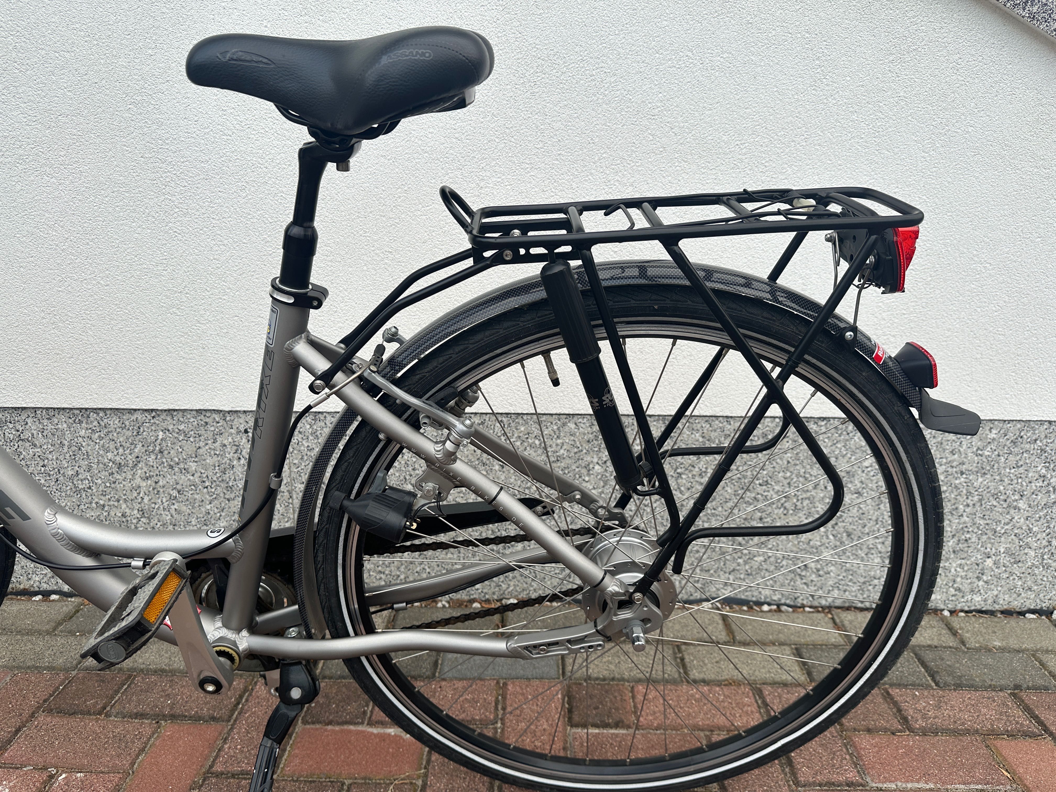 Rower miejski RIXE Calais Exklusivmodel! Titanium, Rama S, koła 28’