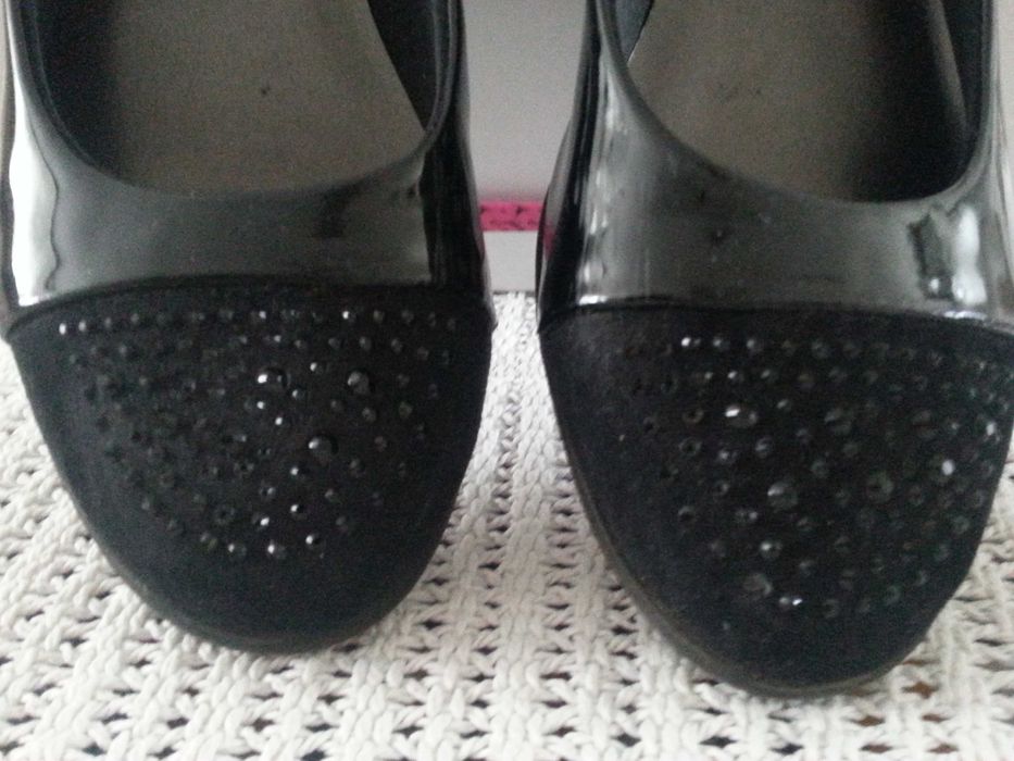 baleriny/czółenka dziewczęce nr 36, płaski obcas