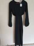 Reserved sukienka maxi czarna wycięcie w pasie nowa metki 34 XS