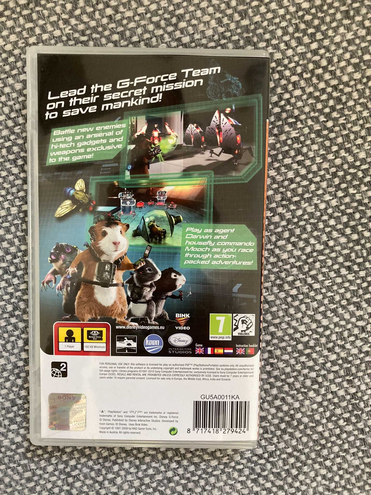 Gra na PSP G-force