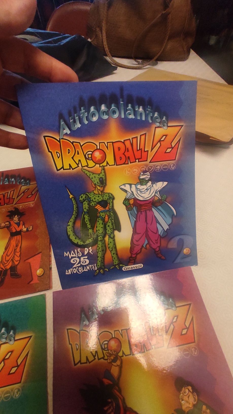 DragonBall Z quatro albuns de autocolantes completos