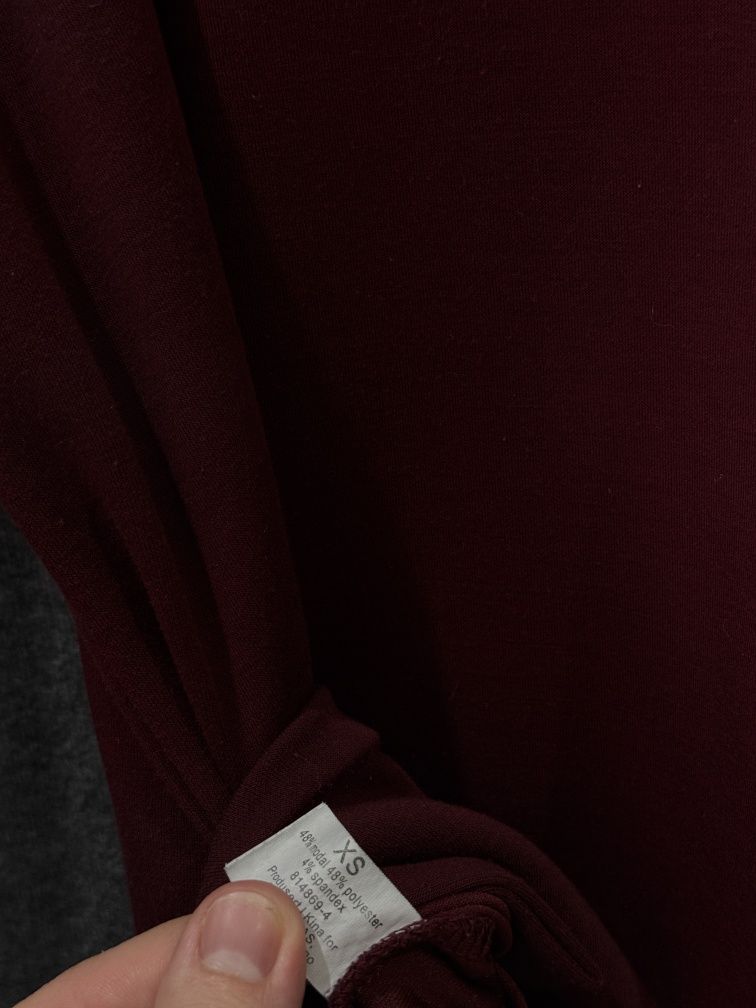 Bordowa bluza damska xs