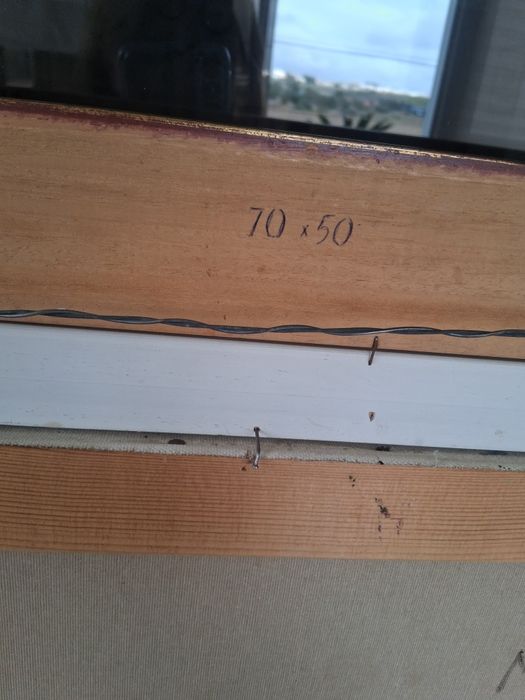 Quadro a oleo sobre tela  assinado Manuel Gregório Pereira