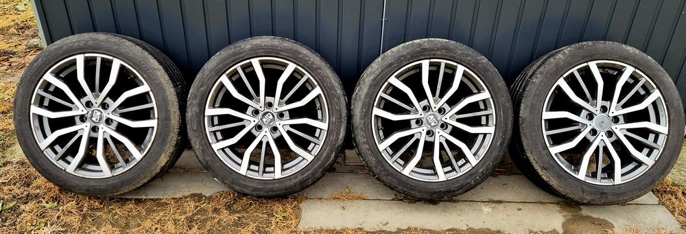 Alufelgi MSW by OZ 5x108 koła 18" z oponami 245/45/R18 alufelgi 18