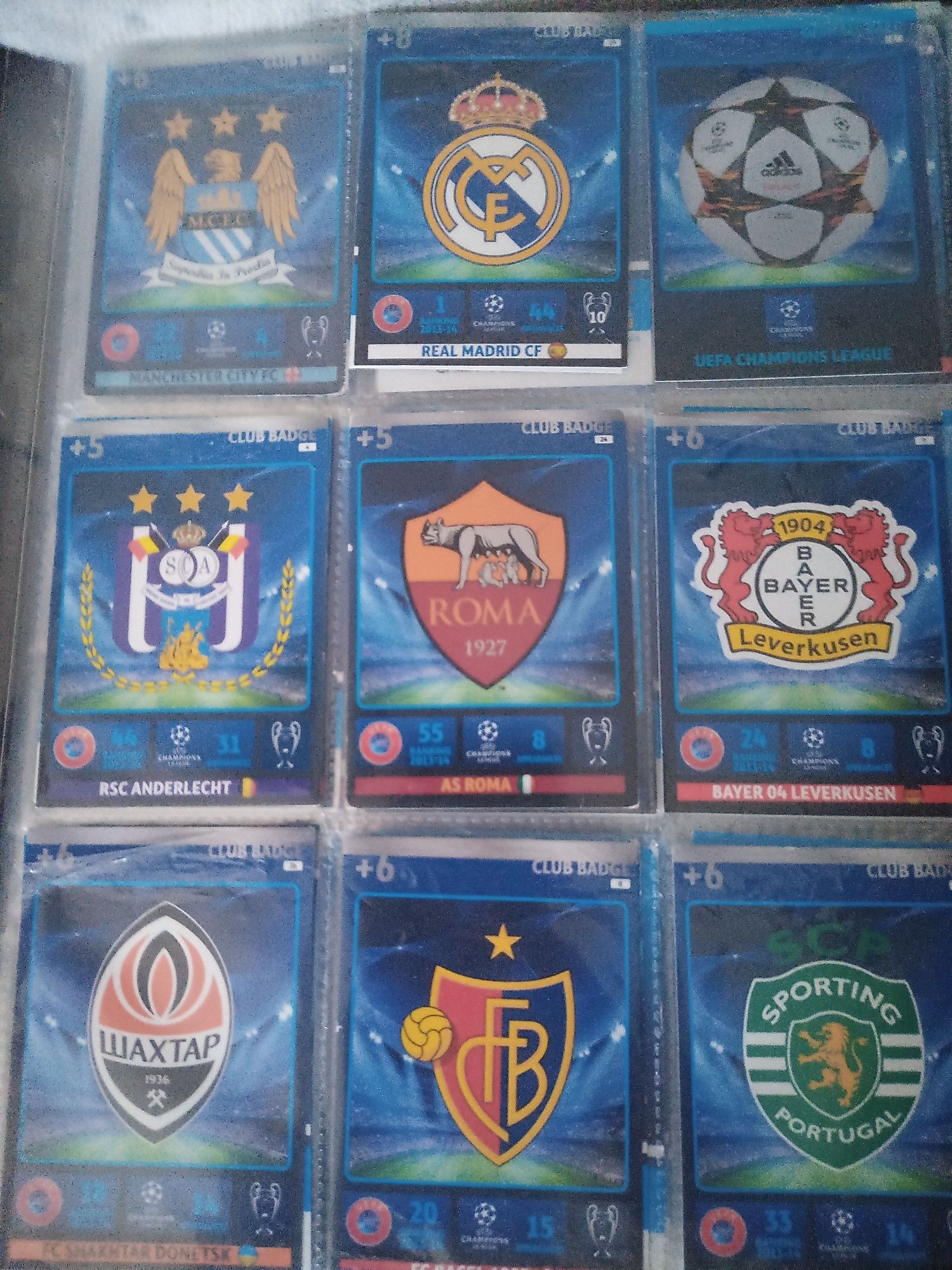 Album z kartami UEFA championa league oraz ekstraklasy