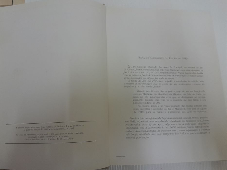 Aves de Portugal, D.Carlos de Bragança