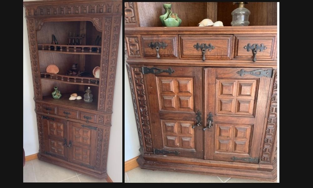 Estante madeira trabalhada