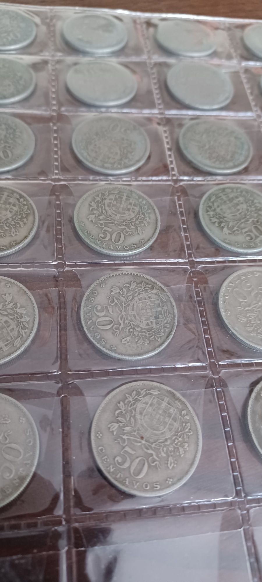 Coleção de moedas de 50 centavos