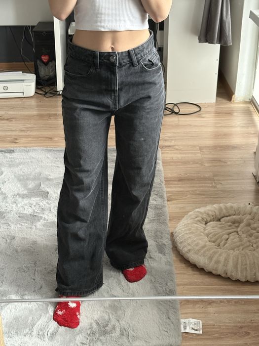 Czarne jeansy rozmiar XS