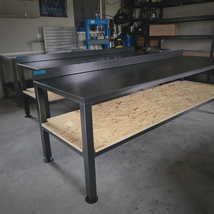 Stół warsztatowy MIKERRINI Heavy Duty Black | Super Mocny