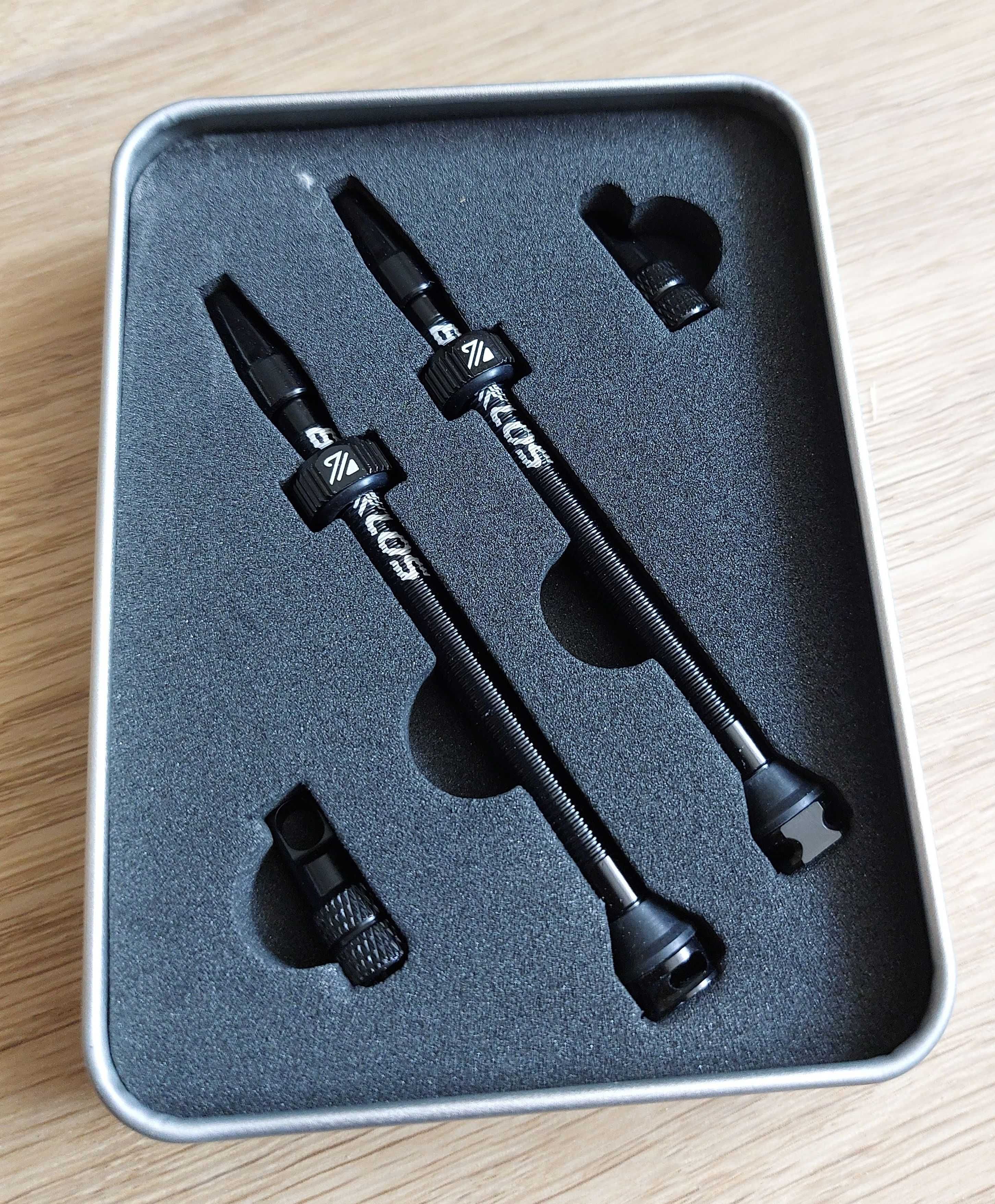Wentyle Tubeless Presta 80 mm czarne BUCKLOS