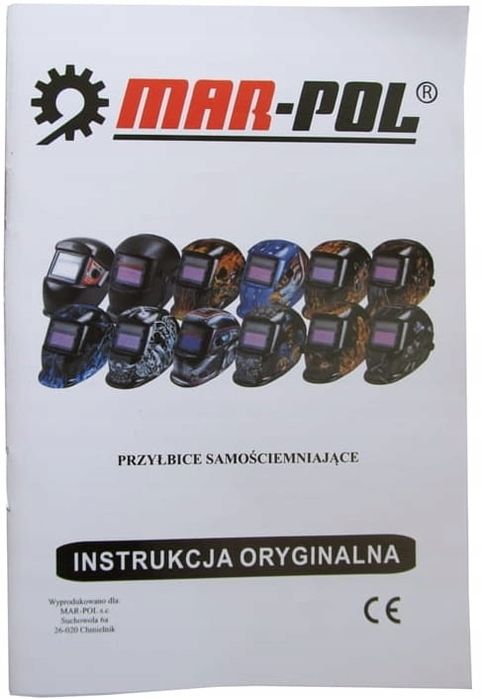 Maska Spawalnicza Przyłbica Samościemniająca Filtr